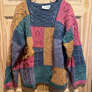 Vintage patchwork sweater